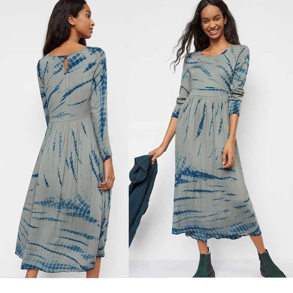 ANTHROPOLOGIE Eliska Tie-Dye Maxi Dress
